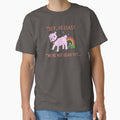 At Least We Are Not Dead Bright Side Lamb Ironic Dark Cute Pink Lamb Cartoon by IronicBGear