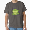 Cute Cartoon Frog Meme  Oversized T-Shirt by pp-por