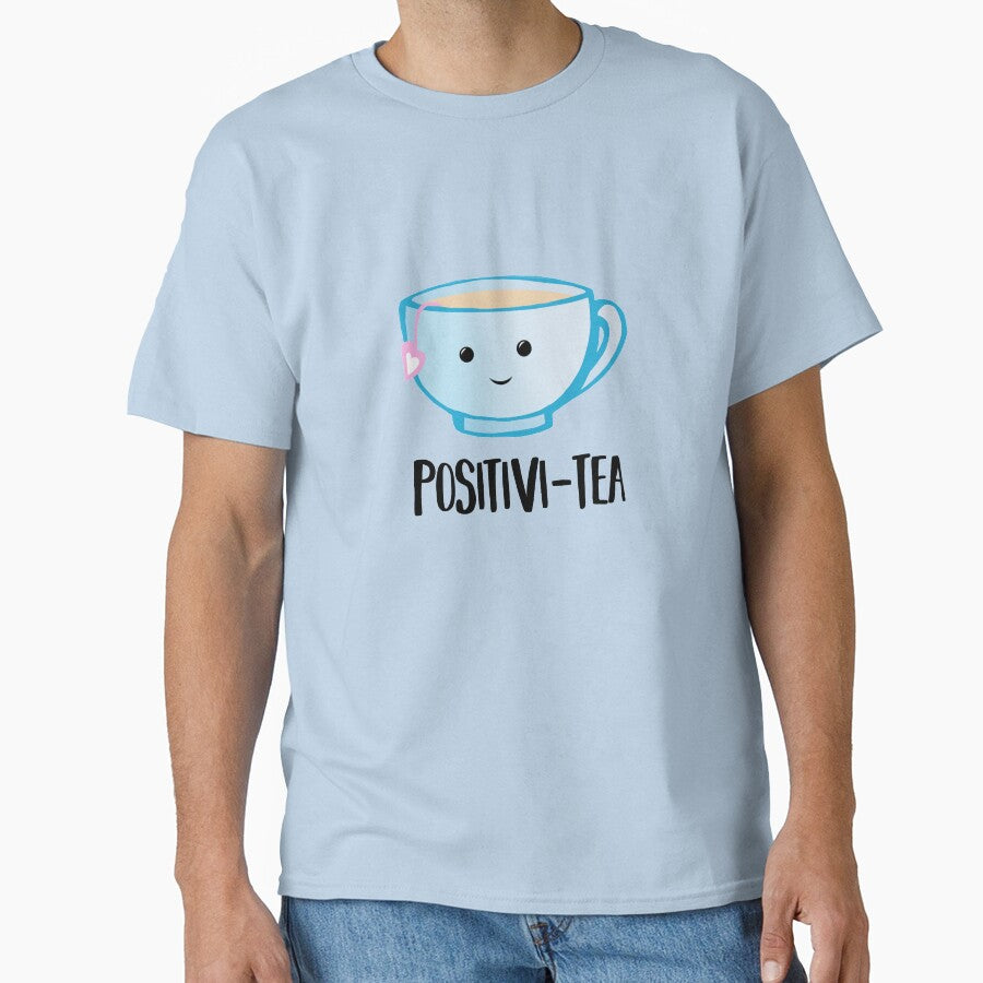 Positivi-TEA - Positivity - Good Luck Pun - Valentines Pun - Birthday Pun - Anniversary Pun - Tea Pun - Cute - Motivational Pun - Tea Cup by JTBeginning-x