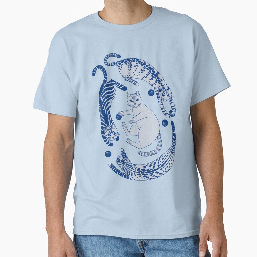 Playful gatines (blue) by blursbyai