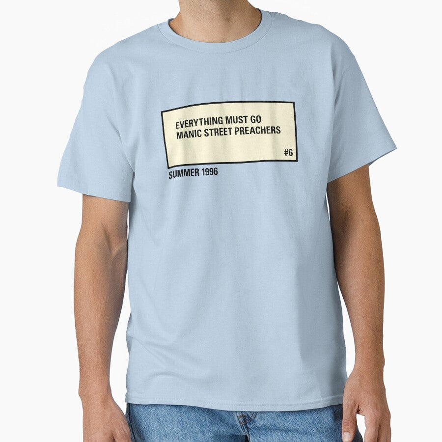 Manic Street Preachers, summer 1996, Everything Must Go, The Holy Bible, Gold Against The Soul, Britpop, Vintage by ElasticaShirts