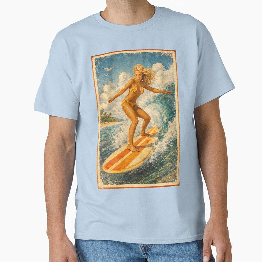 Retro Surf Goddess — Endless Summer Vibes by ITSimagination