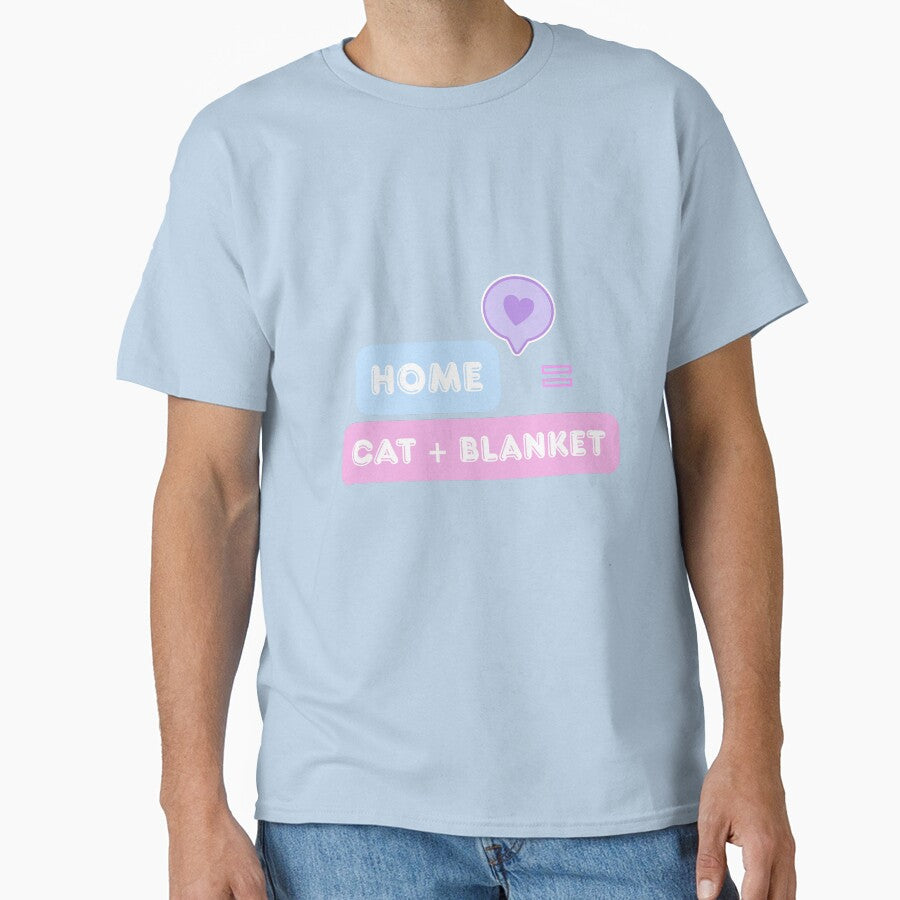 Home = Cat + Blanket| Funny Cat Lover Design by CuteVibesStudio