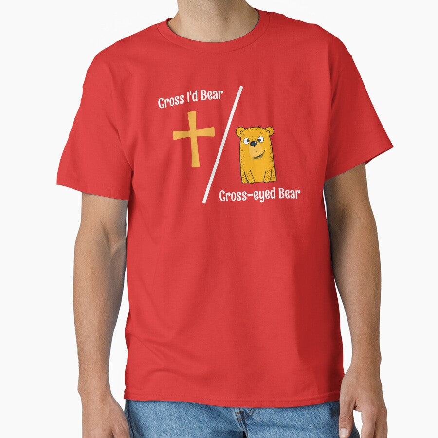 Cross I'd Bear Cross-eyed Bear Funny Christian by Sachie's Studio