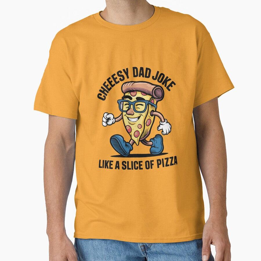 Cheesy Dad Jokes Slice of Pizza Walk by DreamVibeShirt