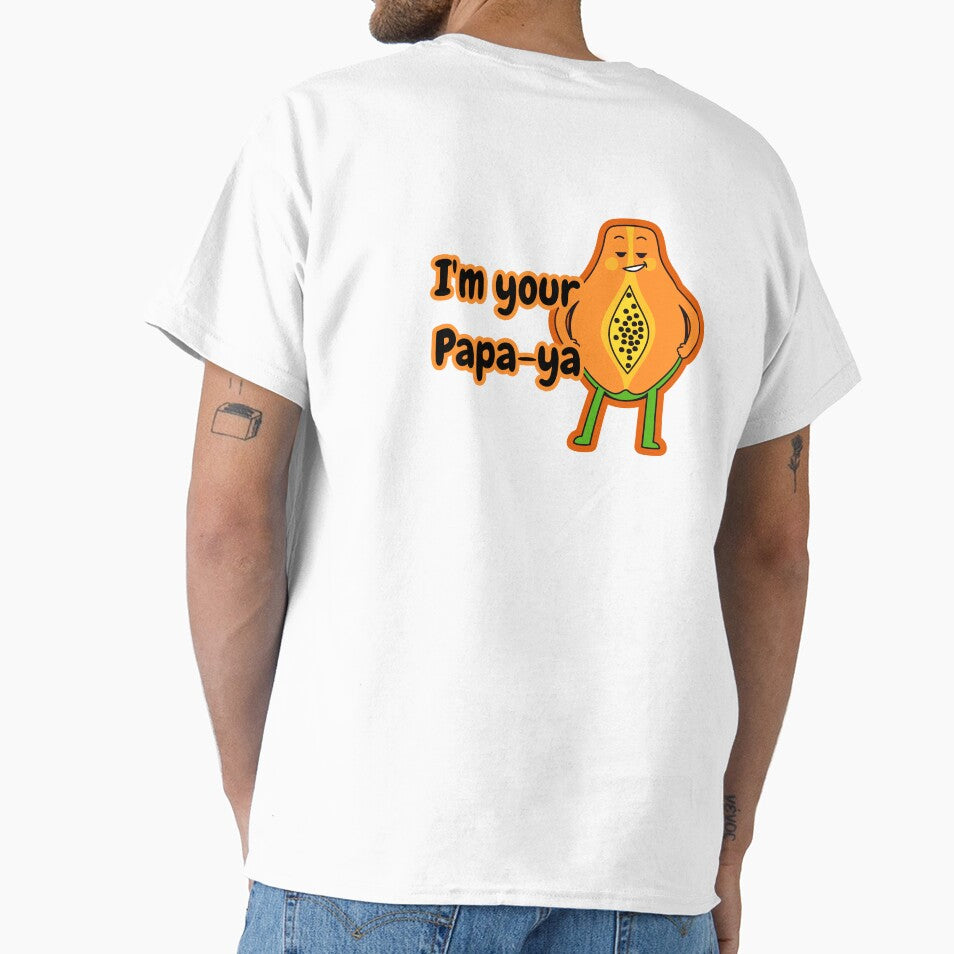 Papa-Ya Papaya Funny Dad Flex Pun Art by The-Melon-Cart