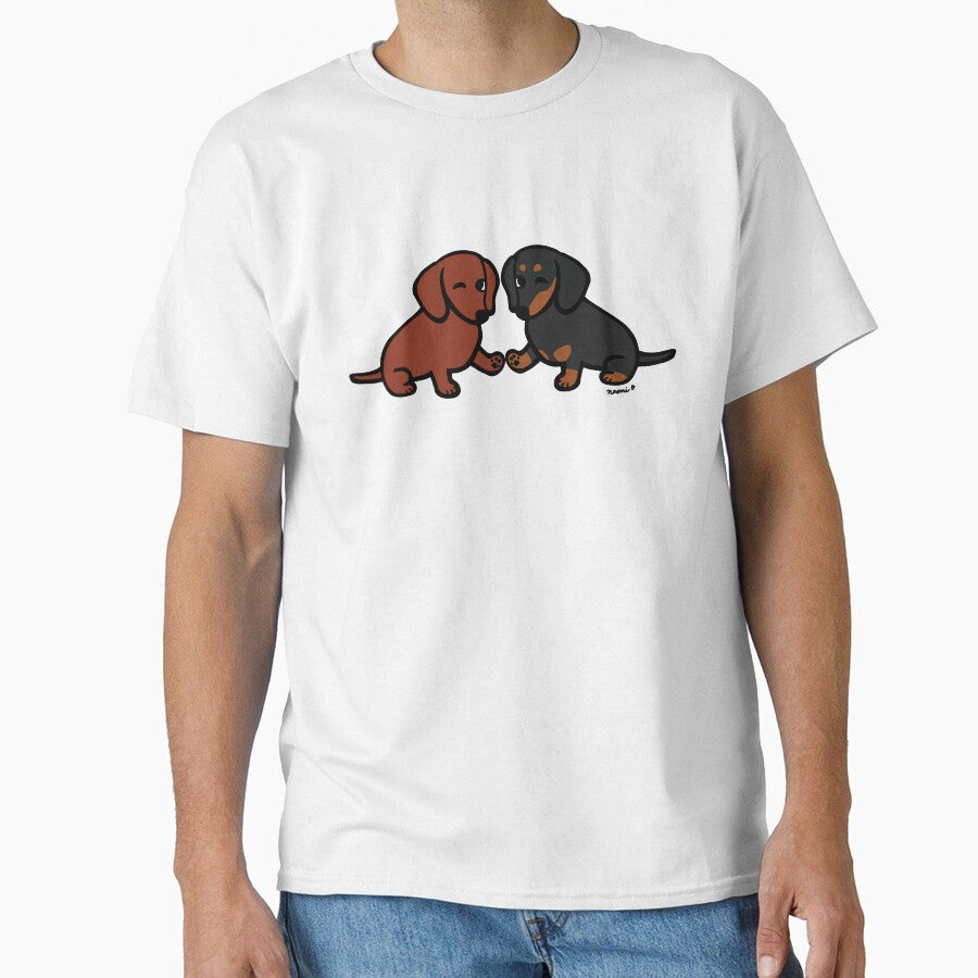 Dachshund Friends by HappyLabradors