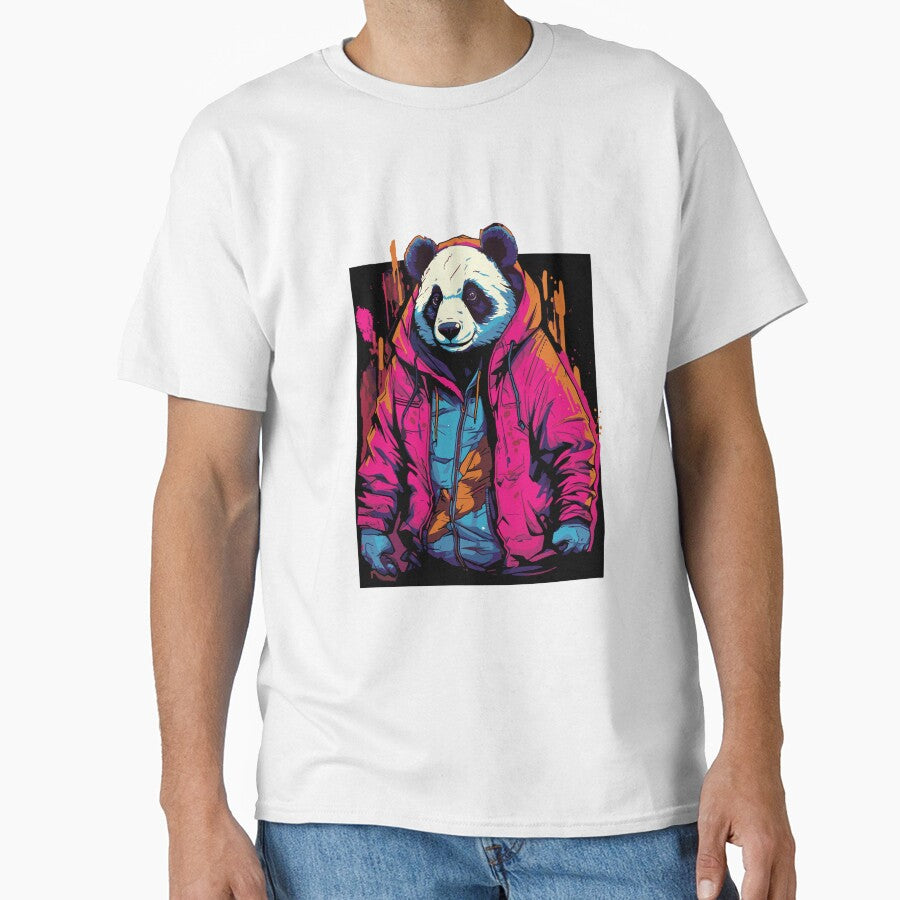 illustration of a panda bear wearing pink clothing by Ck-2106design
