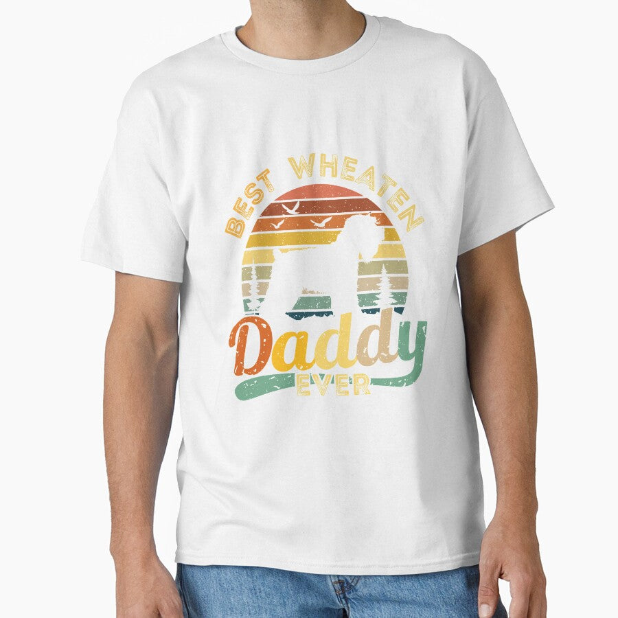 Best Soft Coated Wheaten Terrier Daddy Ever Retro Vintage by rafaeltto