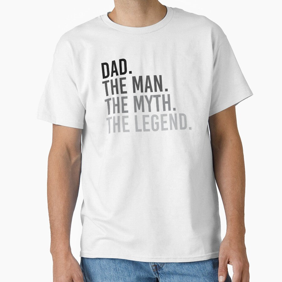 Dad The Man The Myth The Legend Shirt. Father's day Shirt. Funny Dad joke Shirt. Gift for Father. Funny Dad Sticker. Funny Husband Shirt. Gift for him. Dad life Shirt. by Aknarin Thika