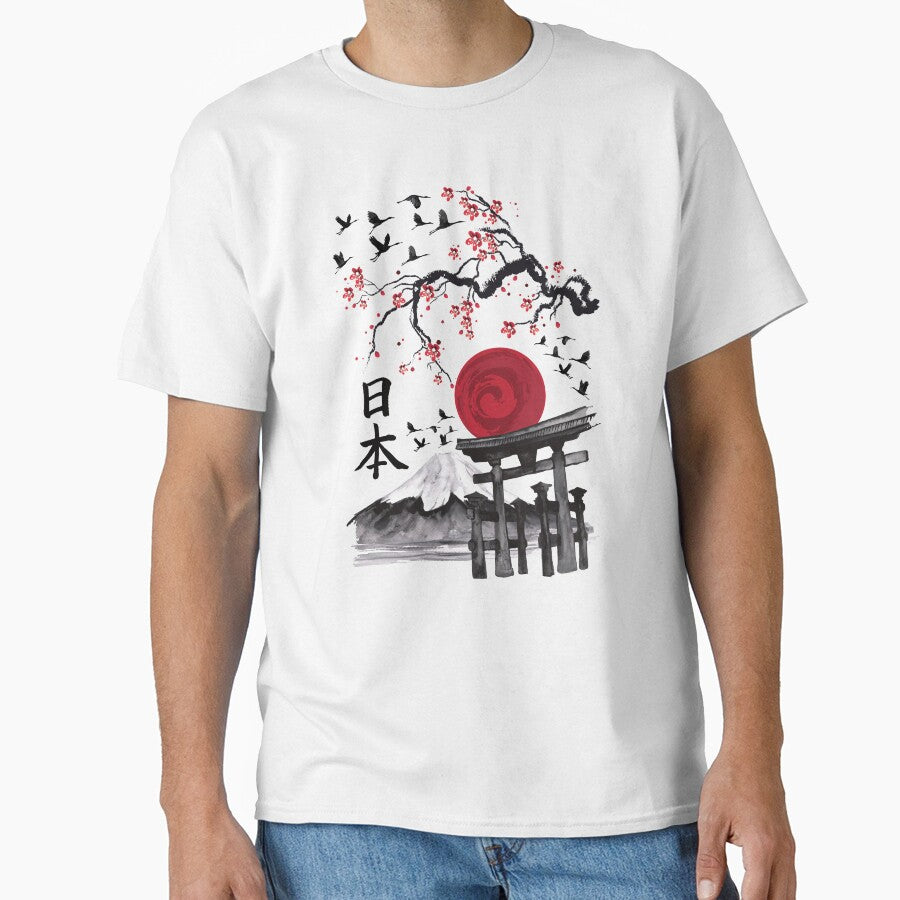 Japanese Art Japan Fuji Torii by MaximWundersee