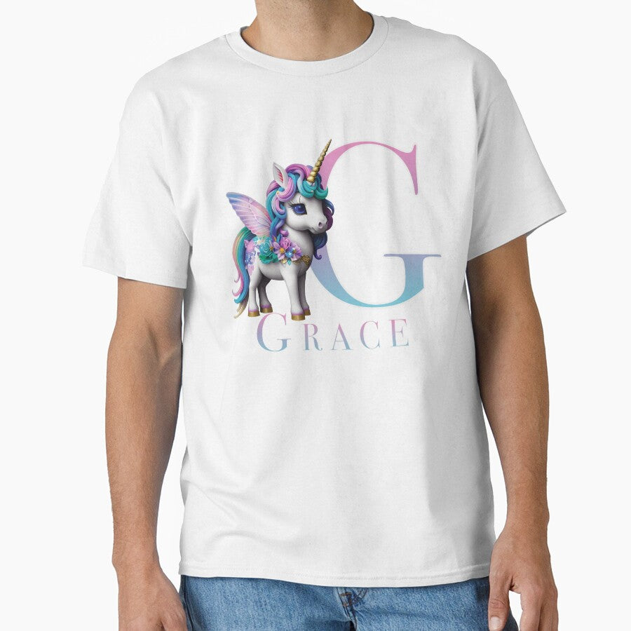 Grace name with a cute unicorn by Lubellebubble20