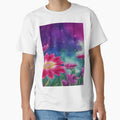 Soft Floral Starry Sky Watercolor No 5 by BassHeadMomma