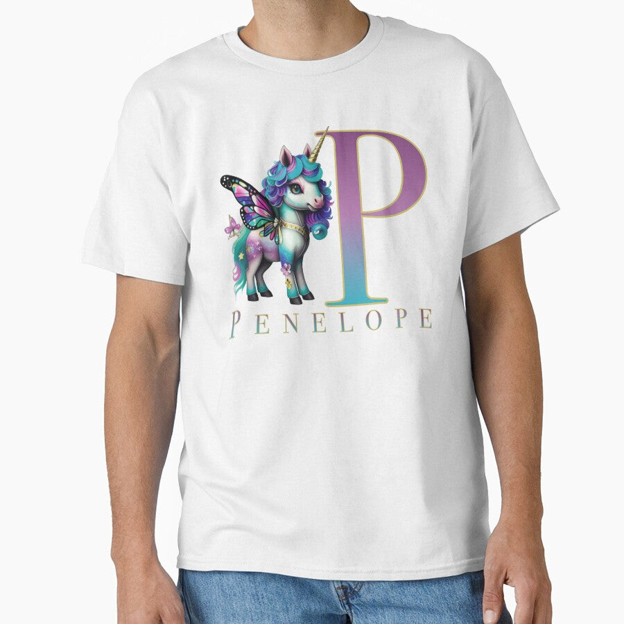 Penelope name with a cute unicorn by Lubellebubble20