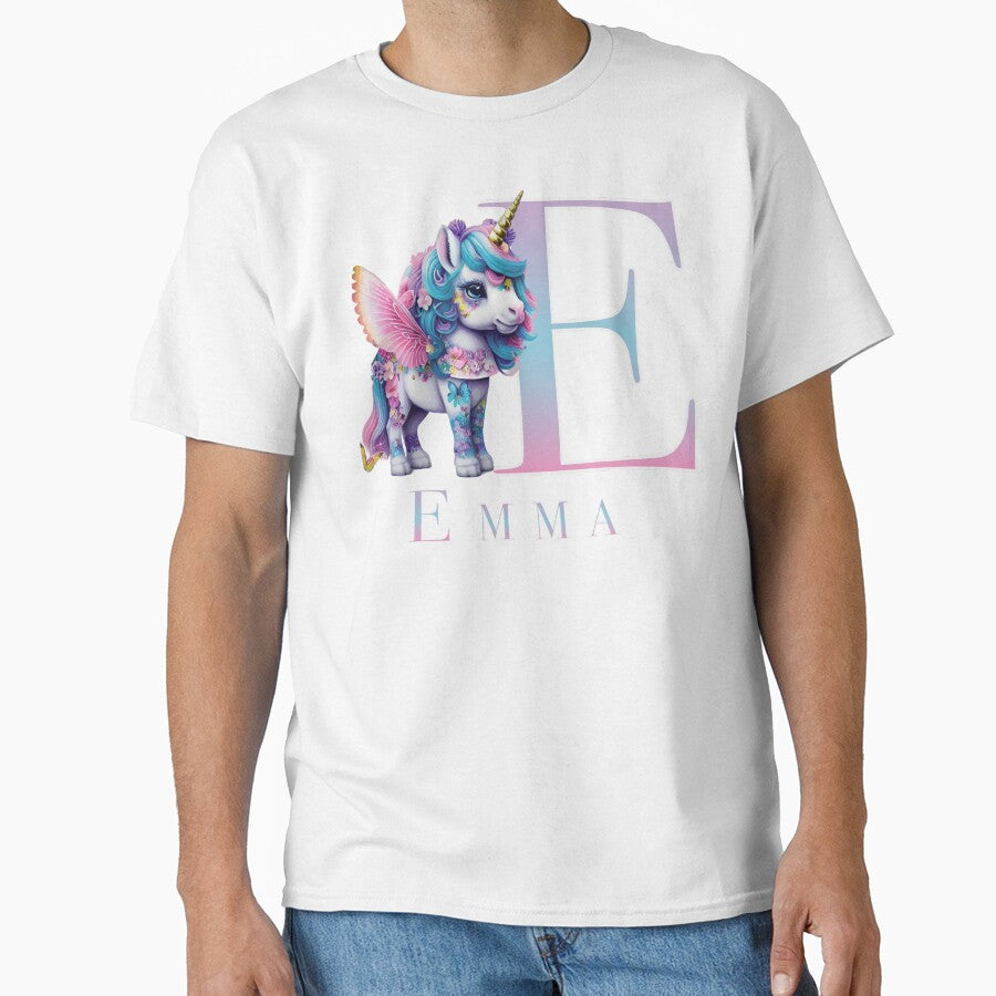 Emma name with a cute unicorn by Lubellebubble20