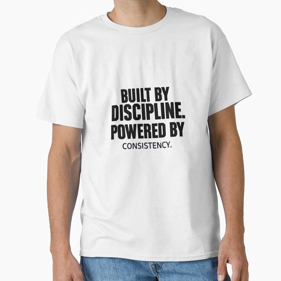 Built by Discipline Fitness Shirt – Gym Motivation Apparel by guchieworld21