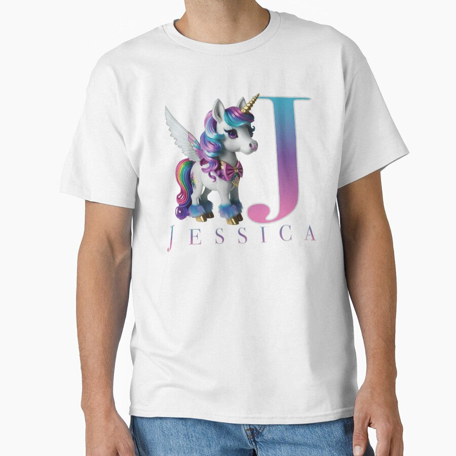 Jessica name with a cute unicorn by Lubellebubble20