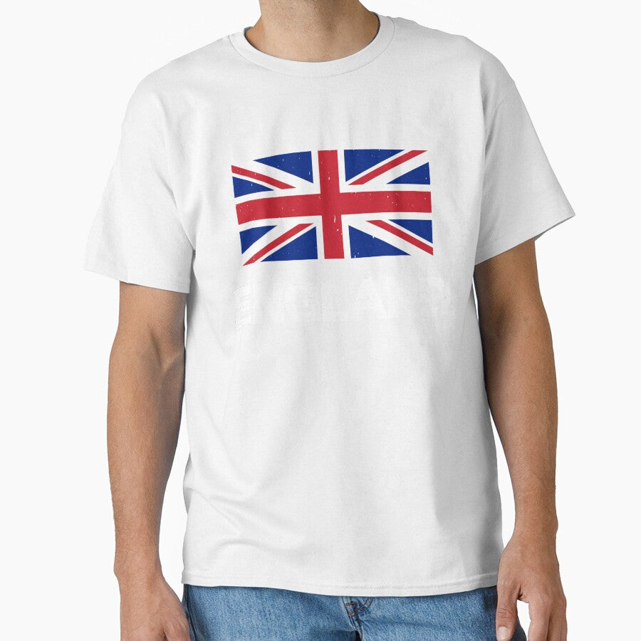 England Flag T-Shirt for Men and Women by AllStarMerch