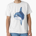 Ocean Sunfish - Mola Mola by a swarm of ants