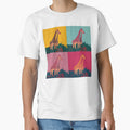 Colorful Giraffes Pop Art Poster by Mr.Warhol