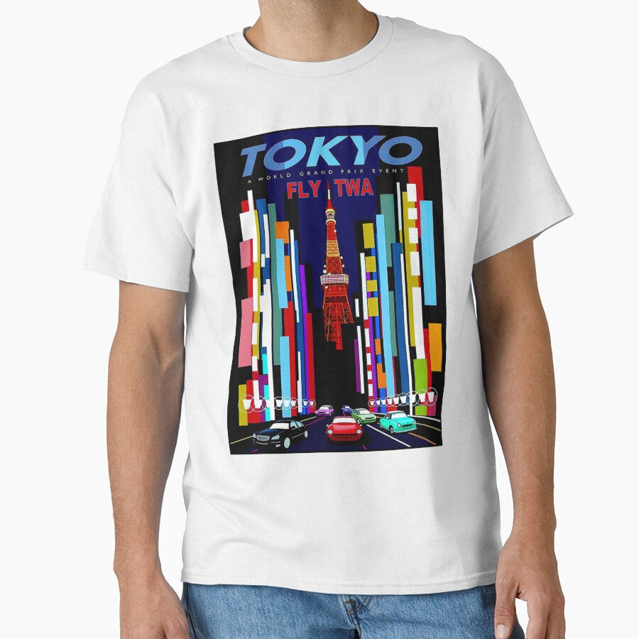 TOKYO : Vintage Fly to Japan Tourism Advertising Print by posterbobs