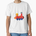 Geometric Train Made from Shapes for Kids by MadeFromShapes