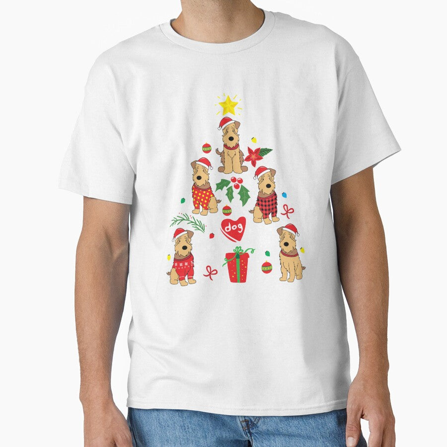 Soft Coated Wheaten Dog Christmas Ornament Tree by rafaeltto