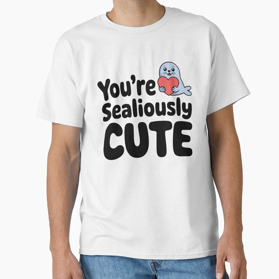 You're Sealiously Cute! Cute Seal Pun by PMCreative