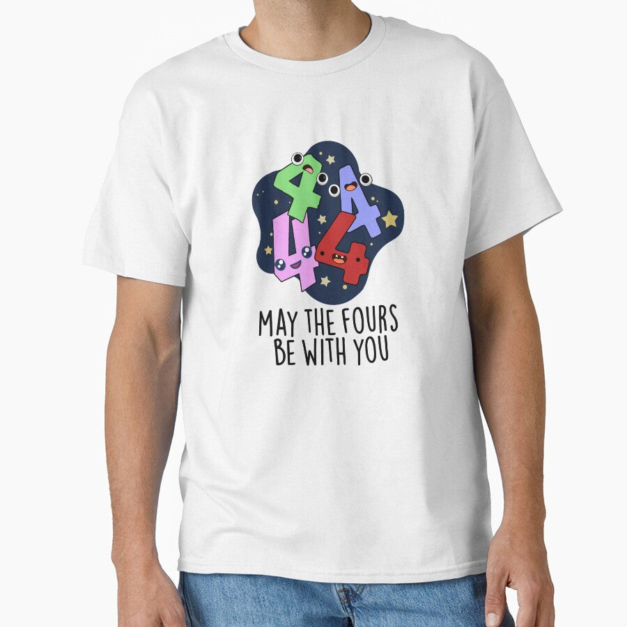 May The Fours Be With You Cute Number Pu by punnybone