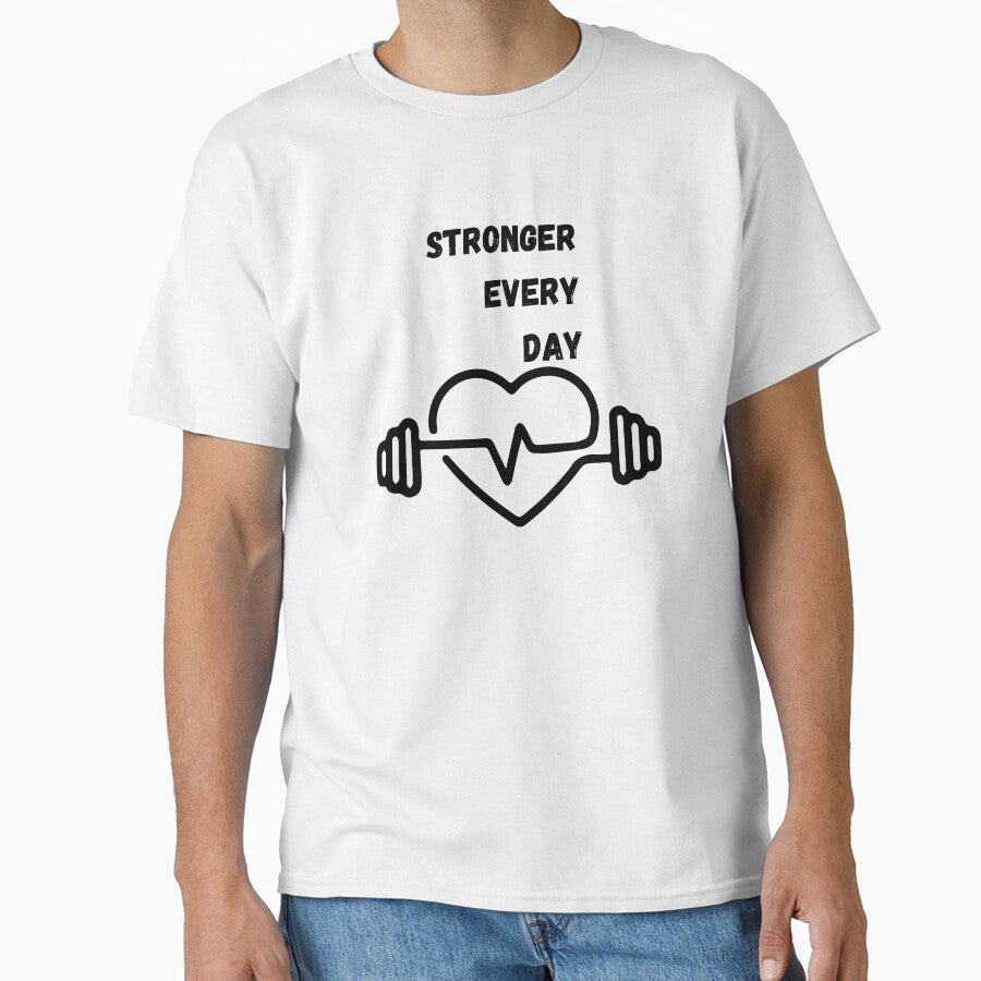Stronger Every Day Minimal Fitness by AchraffPrint
