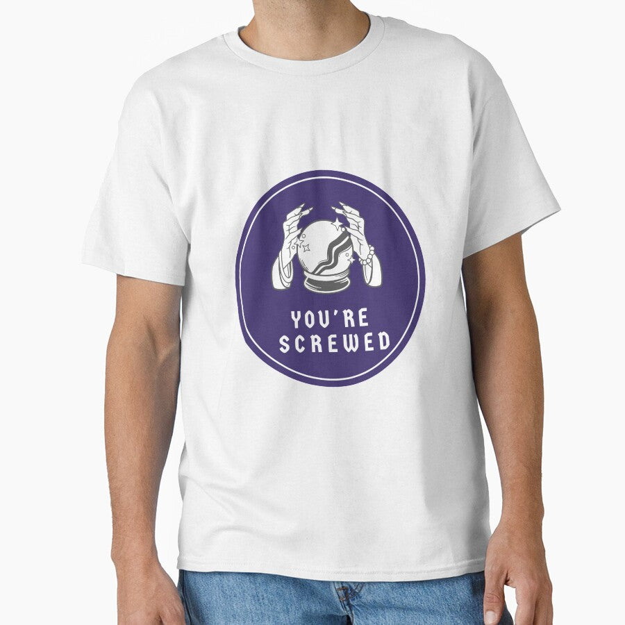 Purple future teller "you're screwed" by KIKAIA  The Label
