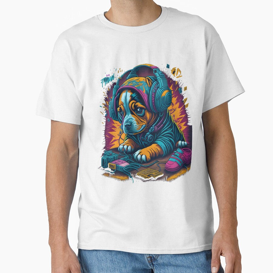 Cute puppy playing-design by Mikevirtualshop