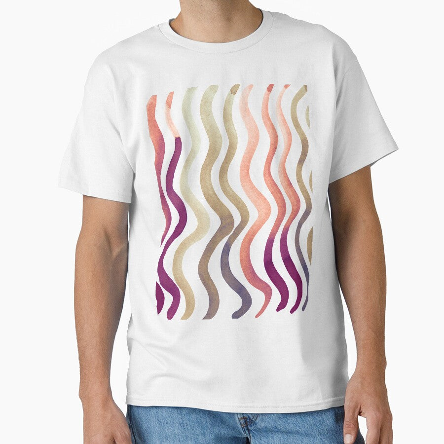 Wavy lines - coral and sand by wackapacka