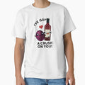 I've Got A Crush On You Funny Grape Wine Pun by punnybone