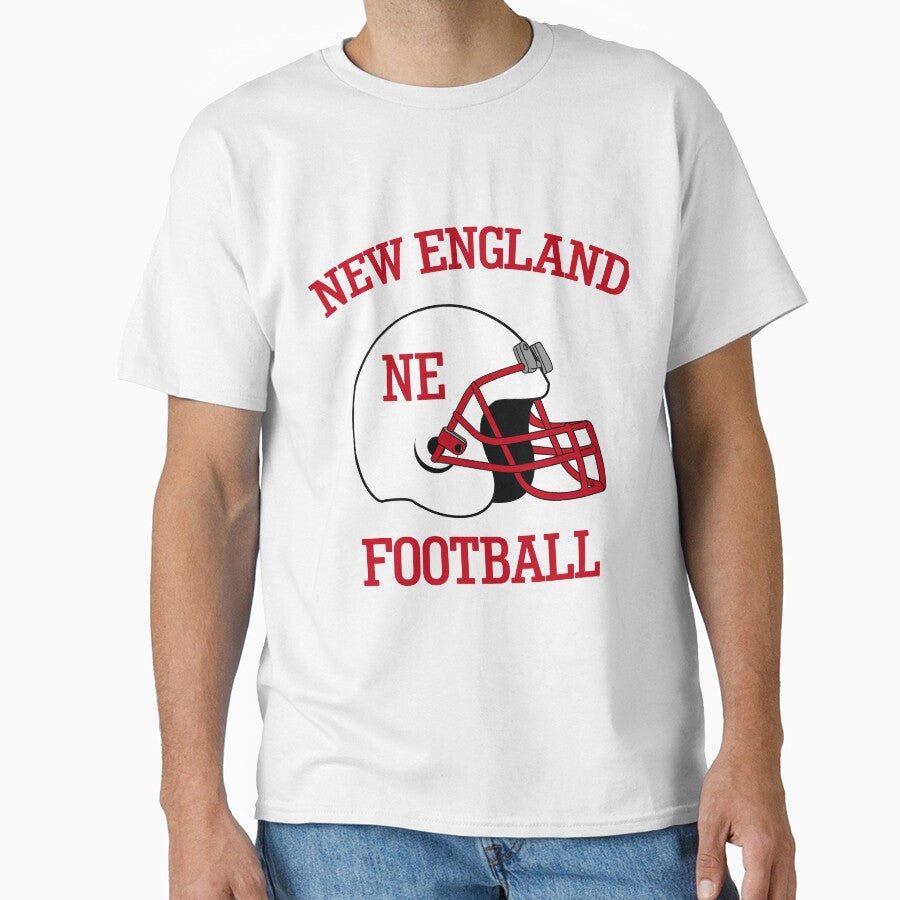 New England Football T-Shirt for Men and Women by AllStarMerch