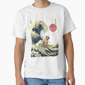 Soft Coated Wheaten Terrier Kanagawa Japanese Surfing Wave by rafaeltto