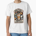 Dad Fuel Coffee Chaos Funny Quote Art by ibobo4656