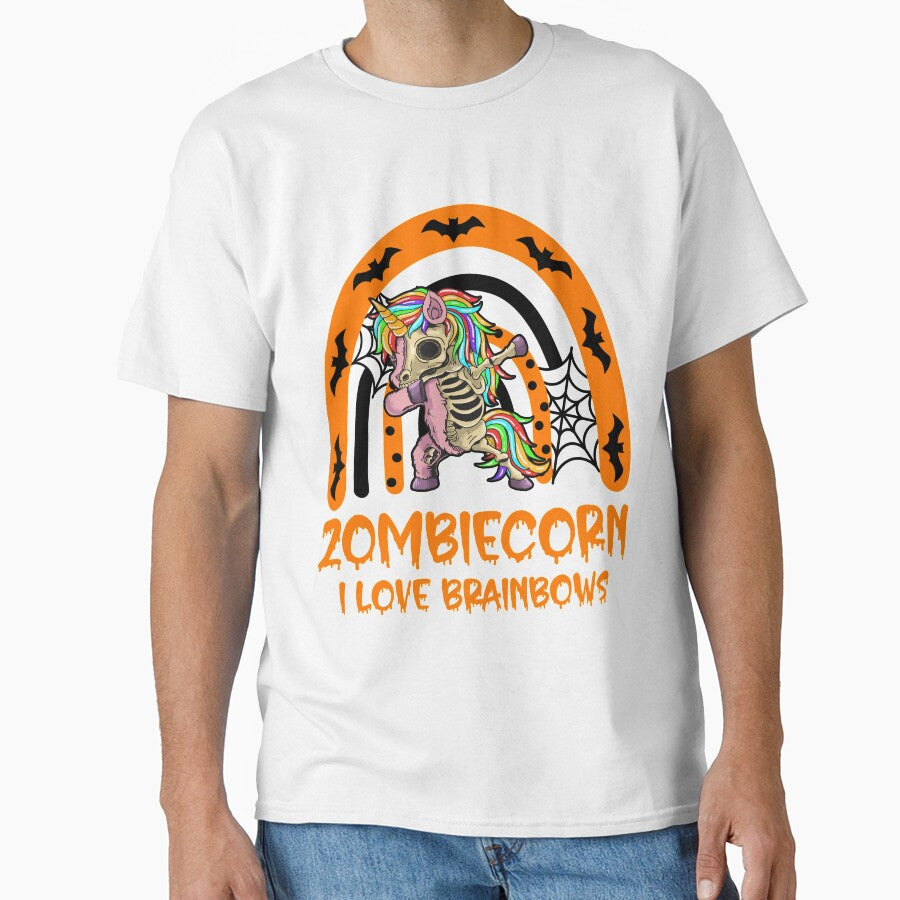 Zombie Unicorn I Love Brainbows Punk Gothic Goth Halloween R SK by andregiftshopzz