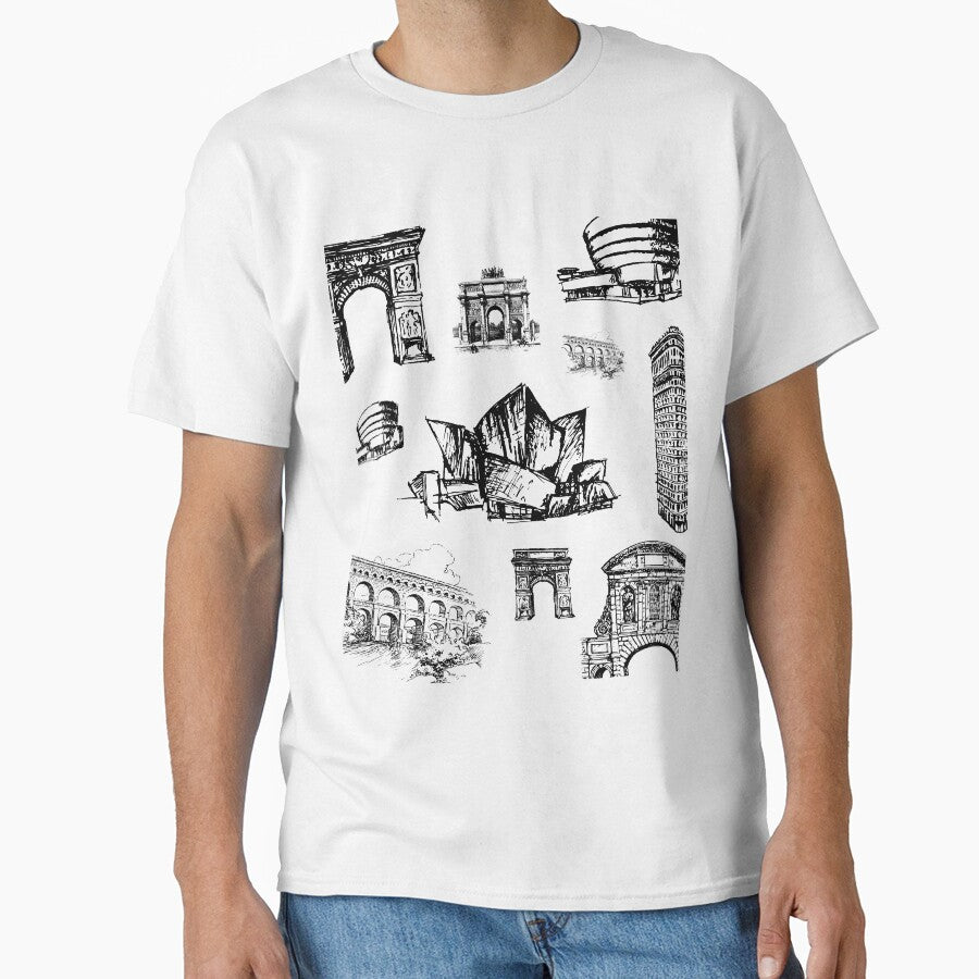 City Momuments & buildings pattern  | Urban planner gift by chi vana