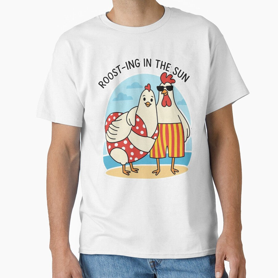 Roost-ing in the Sun – Funny Chicken Summer Pun by aiqdelicia