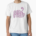 Pink Floyd Psychedelic 70s Bubble Letter Purple Texture Retro Band by playrify