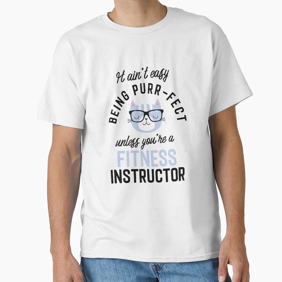 Fitness Instructor Cat Gifts for Cat Lovers - It ain't easy being Purr Fect by betternotes