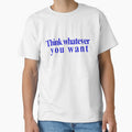Think Whatever You Want Quote Typography Design by Adappai