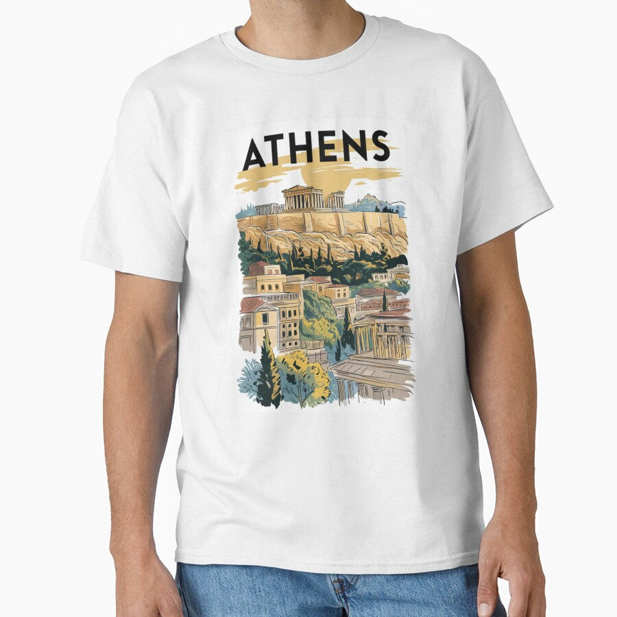 Athens Vintage Travel Poster by TravelerRat