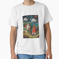 Cotton spun clouds and village scene by WildLadyWood