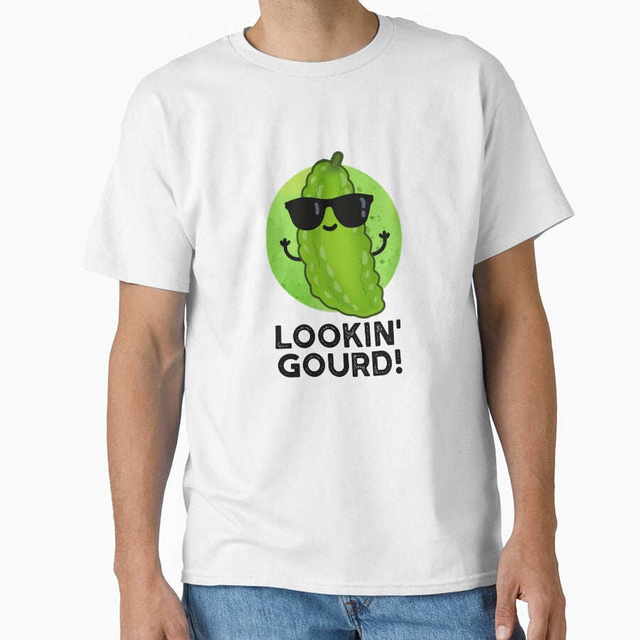 Looking Gourd Cute Cool Veggie Pun by punnybone