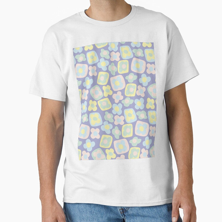 BOHO BOXY MODERN FLOWER PASTEL PURPLE by blomastudios