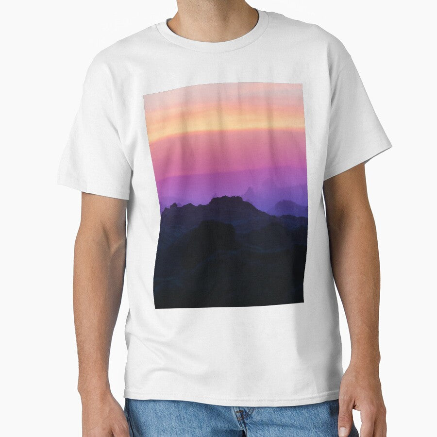 Pink Sunset Mountain Sky by newburyboutique