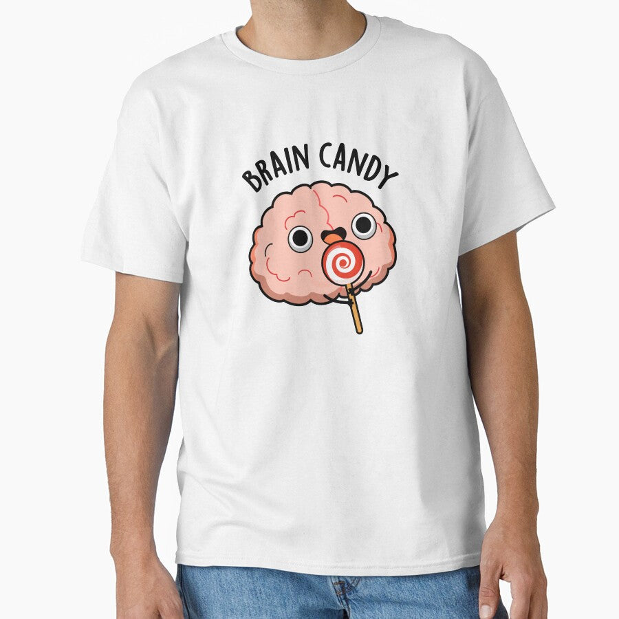 Brain Candy Cute Brain Anatomy Pun by punnybone
