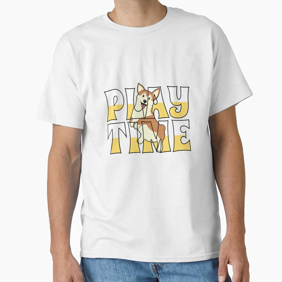 Corgi Play Time by Paw Print Tee